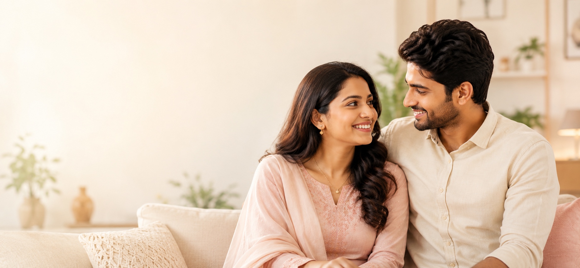 Happy Indian couple